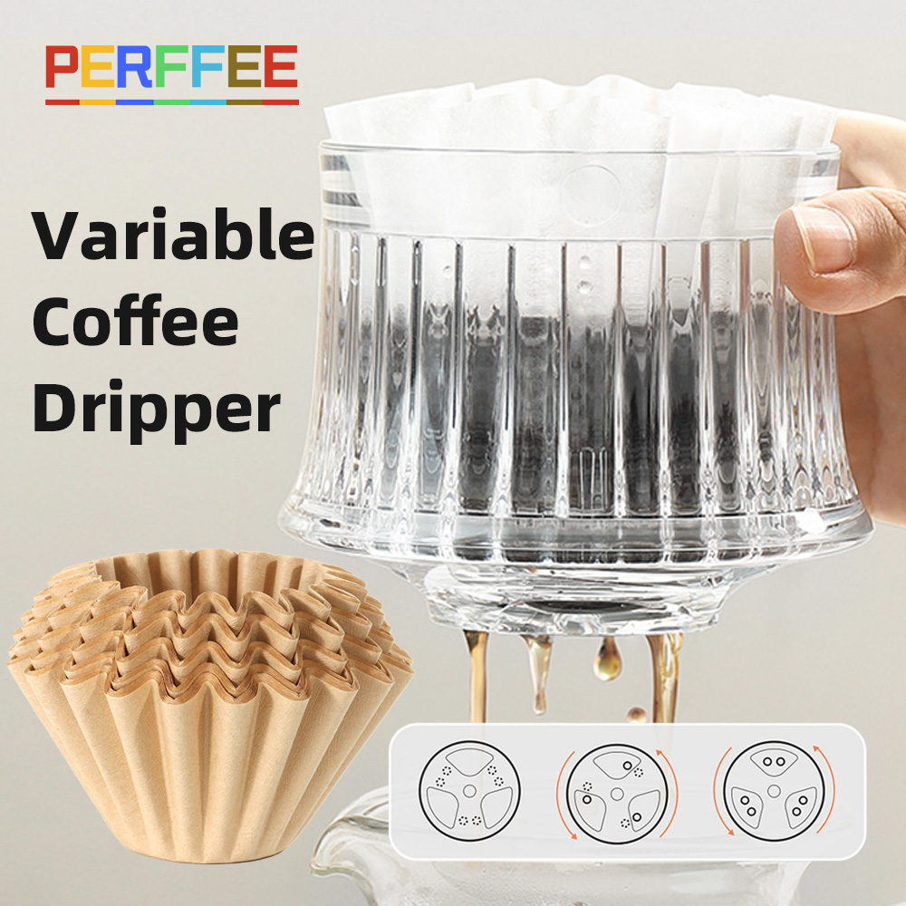 Coffee Equipment V60 - قابل للتعديل سرعة القهوة المنقط شقة
