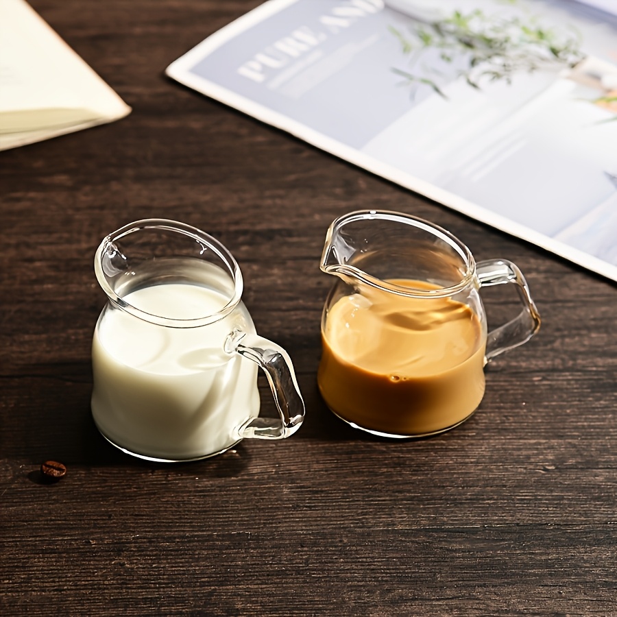Espresso Shot Glass - قطعتان من إبريق كريمر كوب إسبرسو