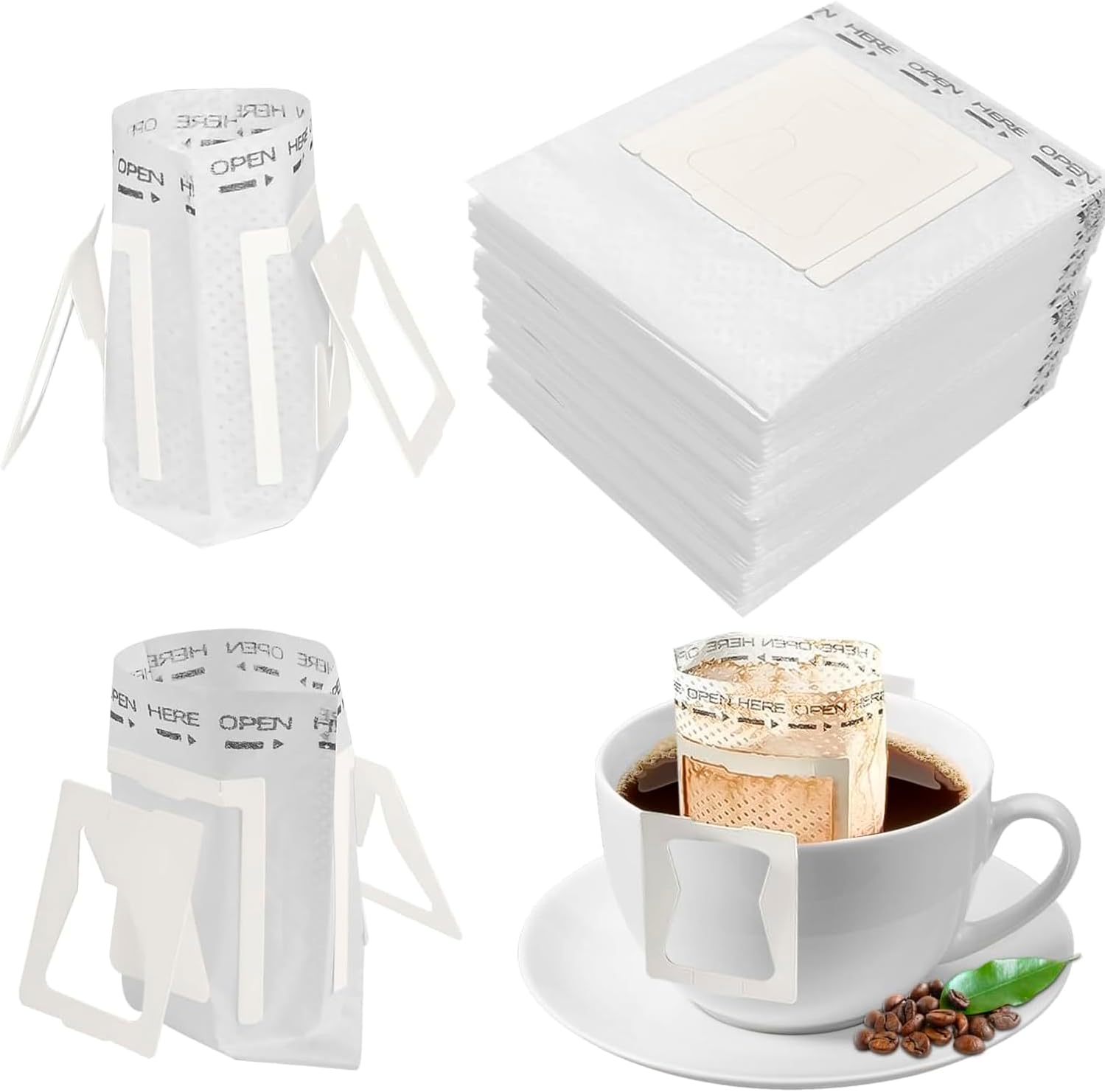 Coffee Equipment Travel Bag - 1-8 أكياس فلتر قهوة ورقية سميكة