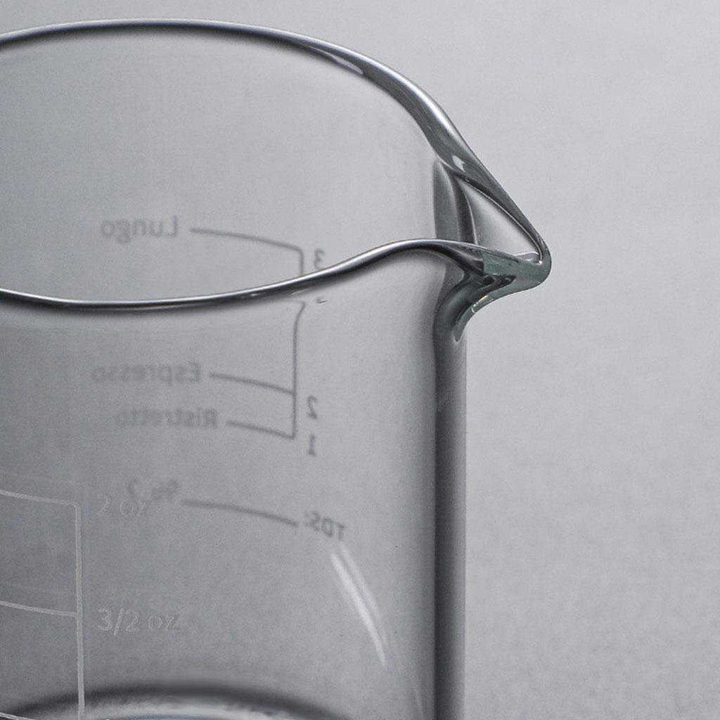 Espresso Shot Glass - كأس زجاجي شفاف قوي لمشروب الإسبريسو