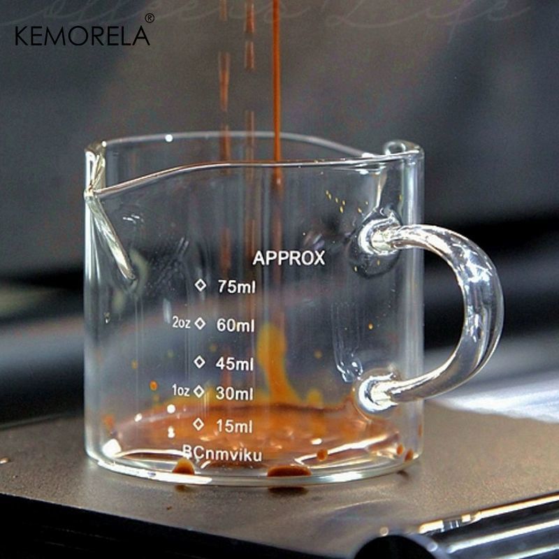 75/150 مللي كوب قياس زجاجي مع  - مراجعة Espresso Shot Glass وسعره