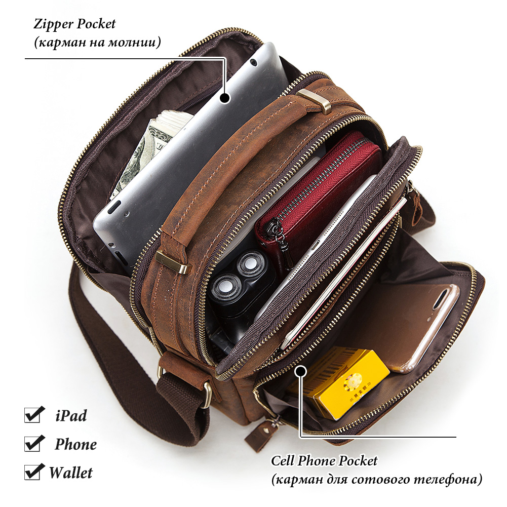 HUMERPAUL جلد أصلي للرجال حقيب - مراجعة Coffee Equipment Travel Bag وسعره