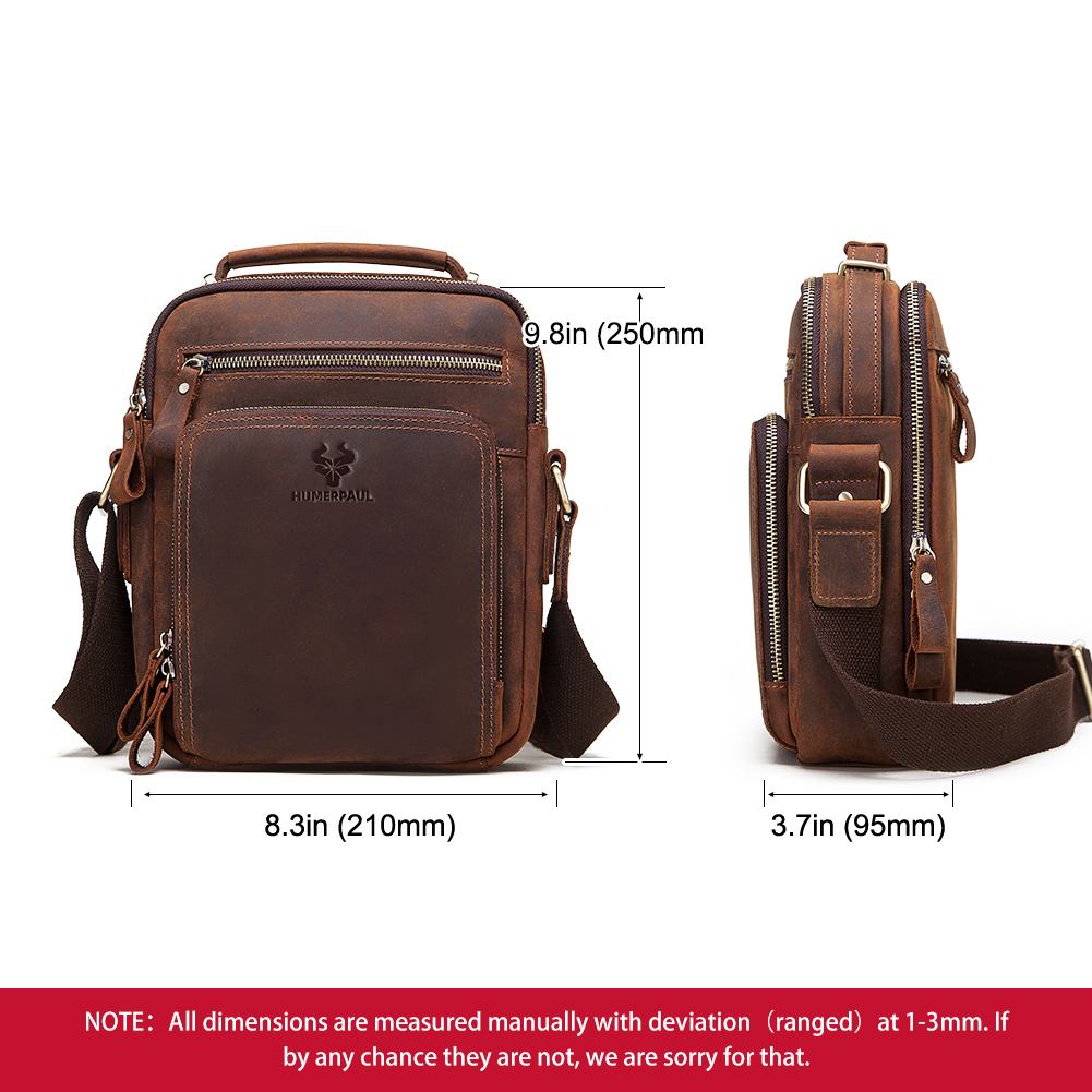 HUMERPAUL جلد أصلي للرجال حقيب - مراجعة Coffee Equipment Travel Bag وسعره